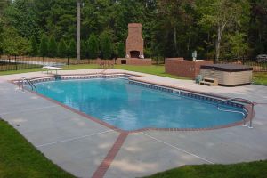 Vinyl Pool with Outdoor Living Additions